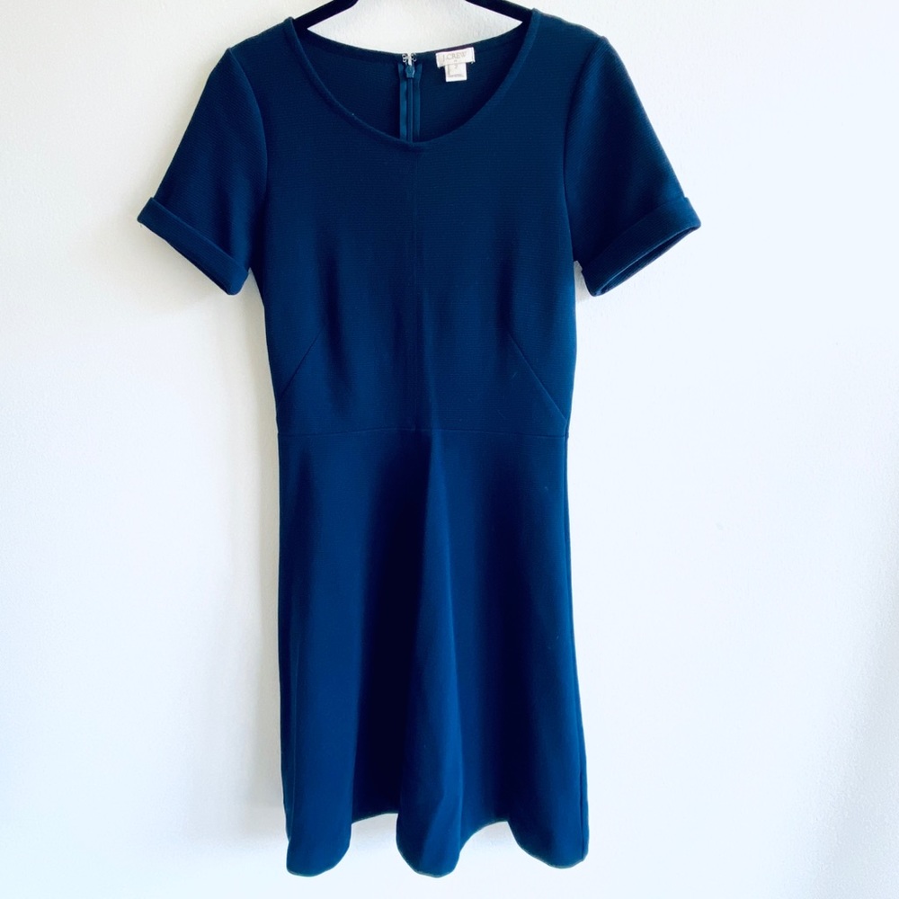 J. Crew knee-length navy dress